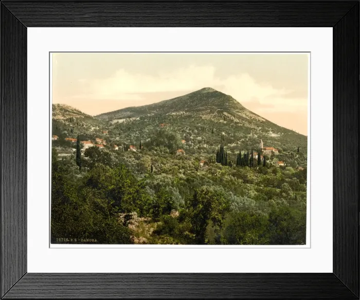 Framed Print : Canosa (i. e. Cannosa), general view, Dalmatia, Austro-Hunga Framed Print : Canosa (i. e. Cannosa), general view, Dalmatia, Austro-Hunga