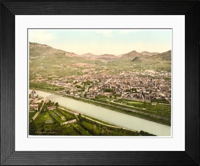 Framed Print : Trient, general view from S. W. Tyrol, Austro-Hungary Framed Print : Trient, general view from S. W. Tyrol, Austro-Hungary