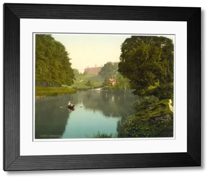 Framed Print : The Severn and Kingsland, Shrewsbury, England Framed Print : The Severn and Kingsland, Shrewsbury, England