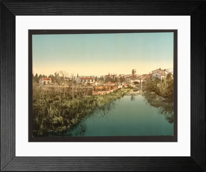 Framed Print : General view with the cathedral, San Raphael (i. e. San Raffa Framed Print : General view with the cathedral, San Raphael (i. e. San Raffa