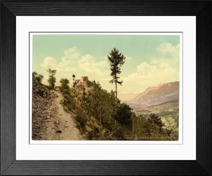 Framed Print : Chateau de la Soie pres Saviese, Valais, Switzerland Chateau Framed Print : Chateau de la Soie pres Saviese, Valais, Switzerland Chateau