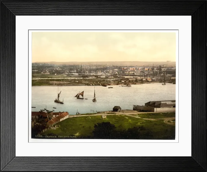 Framed Print : The dockyard, Chatham, England Framed Print : The dockyard, Chatham, England