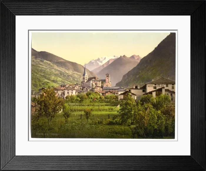 Framed Print : Viege, general view, Switzerland Framed Print : Viege, general view, Switzerland