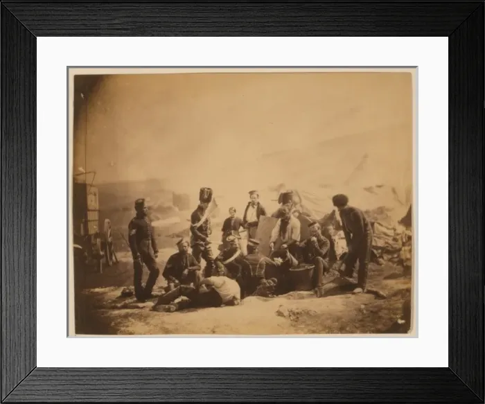 Framed Print : Cooking house, 8th Hussars Framed Print : Cooking house, 8th Hussars