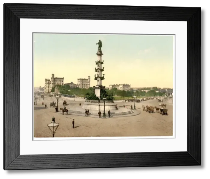 Framed Print : The Praterstern, Vienna, Austro-Hungary Framed Print : The Praterstern, Vienna, Austro-Hungary