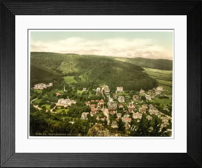 Framed Print : The villages, Harzburg, Hartz, Germany