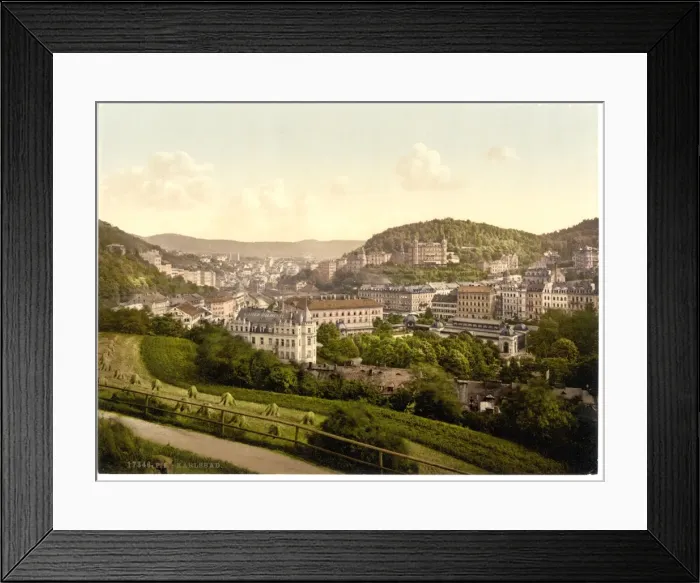 Framed Print : From the Bellevue Street, Carlsbad, Bohemia, Austro-Hungary Framed Print : From the Bellevue Street, Carlsbad, Bohemia, Austro-Hungary