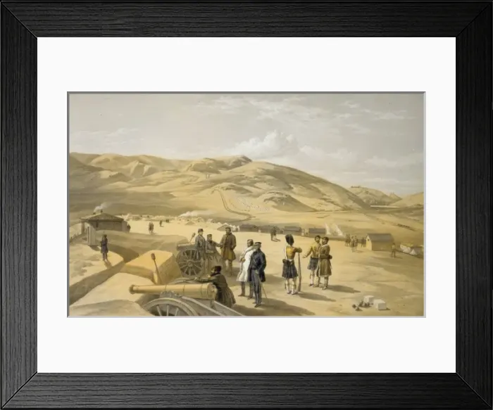Framed Print : Highland Brigade camp, looking south Framed Print : Highland Brigade camp, looking south