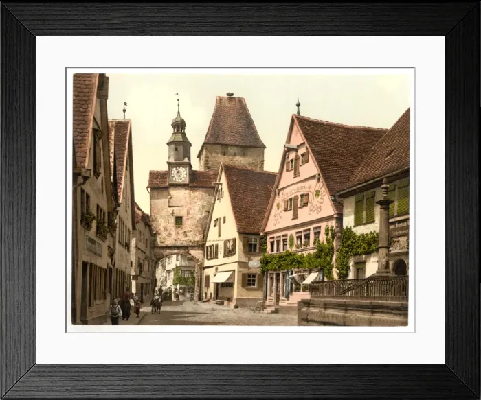 Framed Print : Archway and St. Marks Tower, Rothenburg (i. e. ob der Tauber Framed Print : Archway and St. Marks Tower, Rothenburg (i. e. ob der Tauber