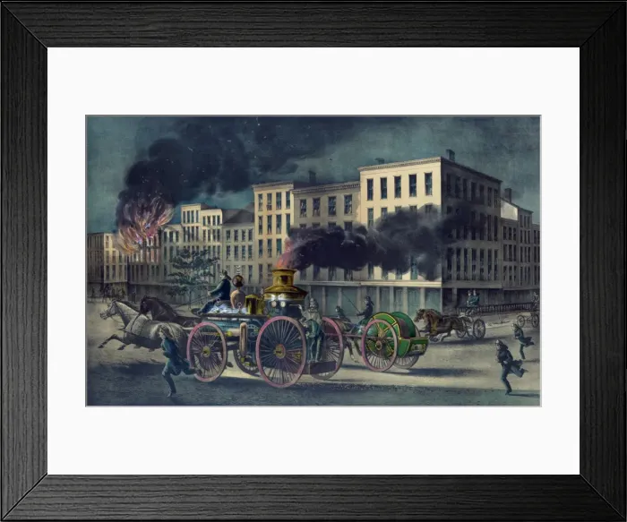 Framed Print : The life of a fireman: the metropolitan system Framed Print : The life of a fireman: the metropolitan system
