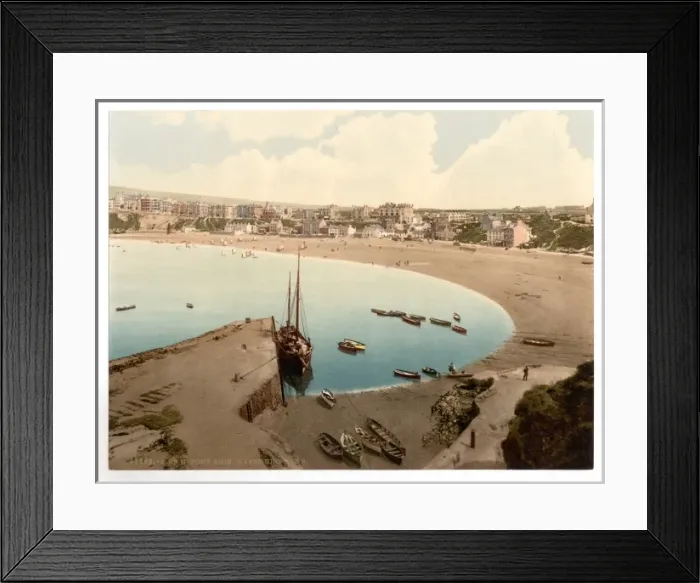 Framed Print : Port Erin, general view, Isle of Man, England Framed Print : Port Erin, general view, Isle of Man, England
