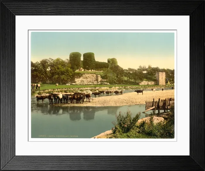Framed Print : Rhuddlan Castle, Rhyl, Wales Framed Print : Rhuddlan Castle, Rhyl, Wales