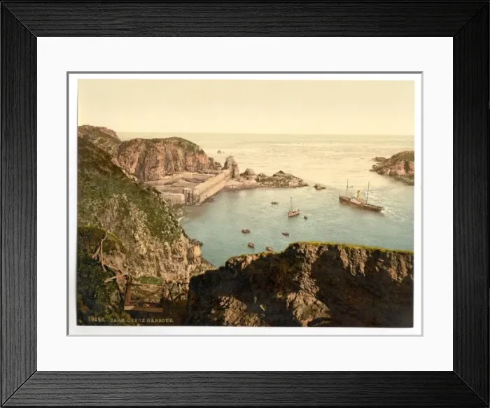 Framed Print : Sark, Creux Harbor, Channel Islands, England Framed Print : Sark, Creux Harbor, Channel Islands, England