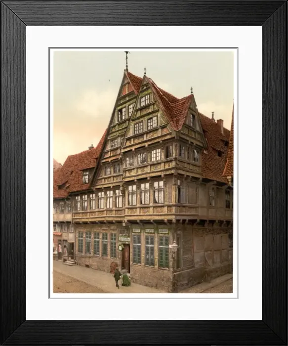 Framed Print : Old house, Hildesheim, Hanover, Germany Framed Print : Old house, Hildesheim, Hanover, Germany