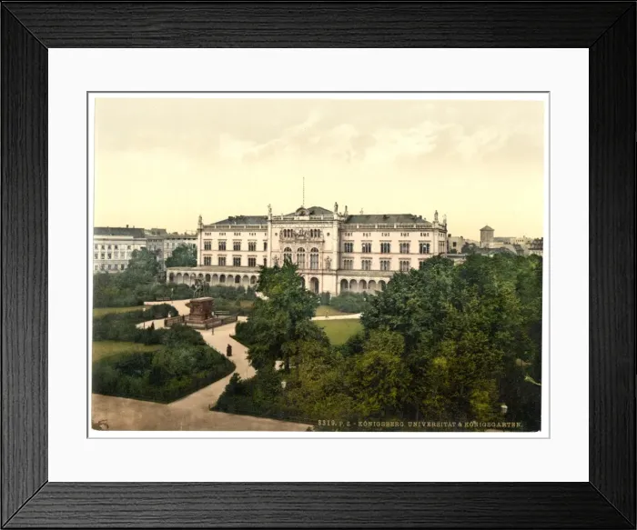Framed Print : University and Royal Garden, Konigsberg, East Prussia, Germa Framed Print : University and Royal Garden, Konigsberg, East Prussia, Germa