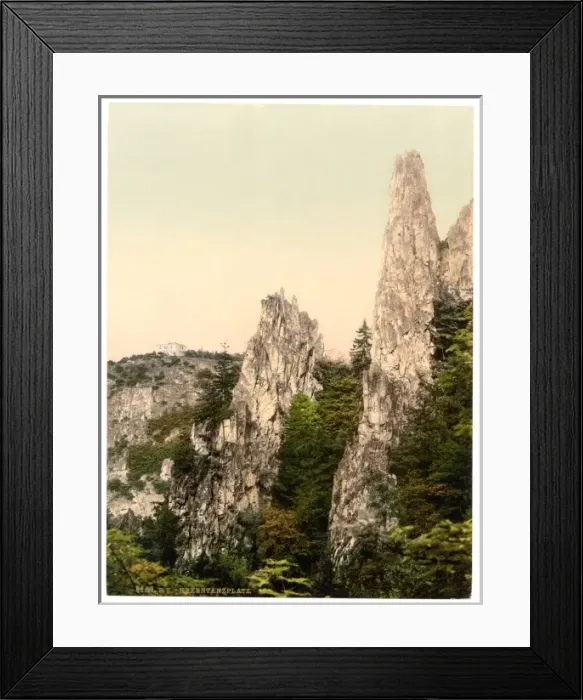 Framed Print : Hexentanzplatz from the Hirschgrund. Bodenthal, Hartz, Germa Framed Print : Hexentanzplatz from the Hirschgrund. Bodenthal, Hartz, Germa