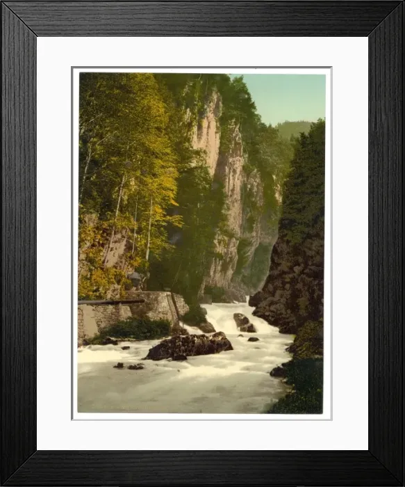 Framed Print : The ravine of the Murg, Glarus, Switzerland Framed Print : The ravine of the Murg, Glarus, Switzerland