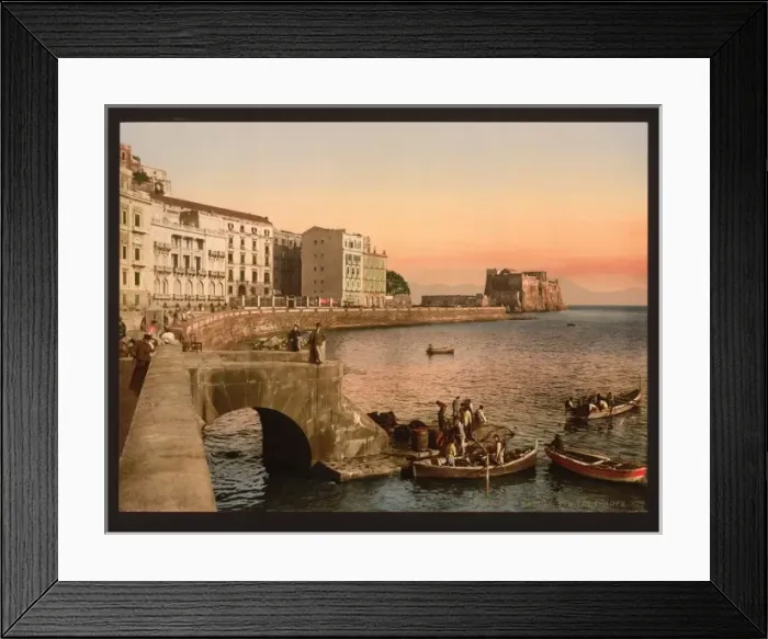Framed Print : Partenope Street, Naples, Italy Framed Print : Partenope Street, Naples, Italy