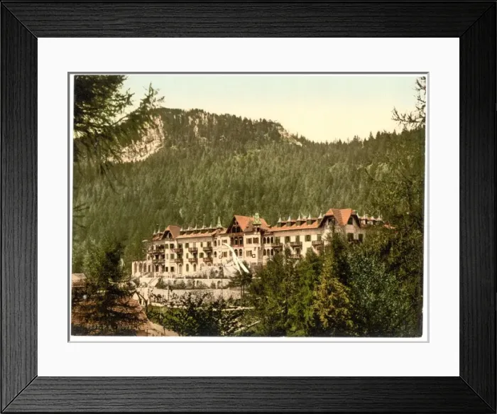 Framed Print : Hotel Penegal, Tyrol, Austro-Hungary Framed Print : Hotel Penegal, Tyrol, Austro-Hungary