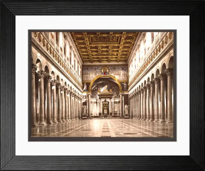 Framed Print : Interior of St. Pauls, Rome, Italy Framed Print : Interior of St. Pauls, Rome, Italy