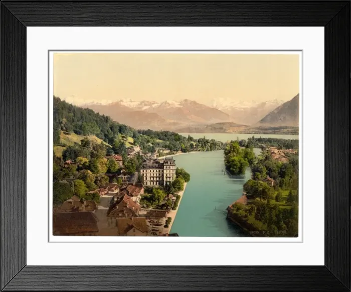 Framed Print : Thun, general view, Bernese Oberland, Switzerland Framed Print : Thun, general view, Bernese Oberland, Switzerland