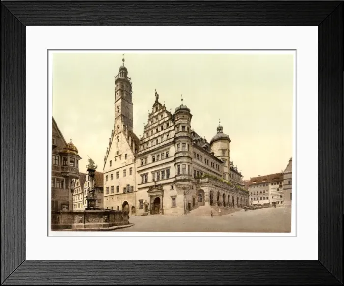 Framed Print : Town Hall, Rothenburg (i. e. ob der Tauber), Bavaria, Germany Framed Print : Town Hall, Rothenburg (i. e. ob der Tauber), Bavaria, Germany