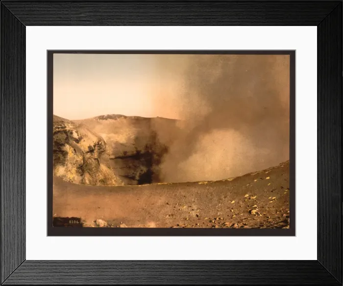Framed Print : Mount Vesuvius, the crater, Naples, Italy Framed Print : Mount Vesuvius, the crater, Naples, Italy