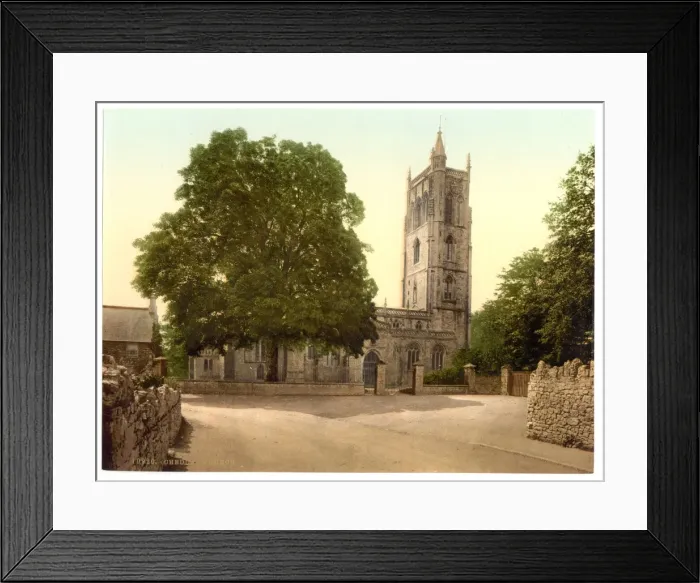 Framed Print : The Church, Cheddar, England Framed Print : The Church, Cheddar, England