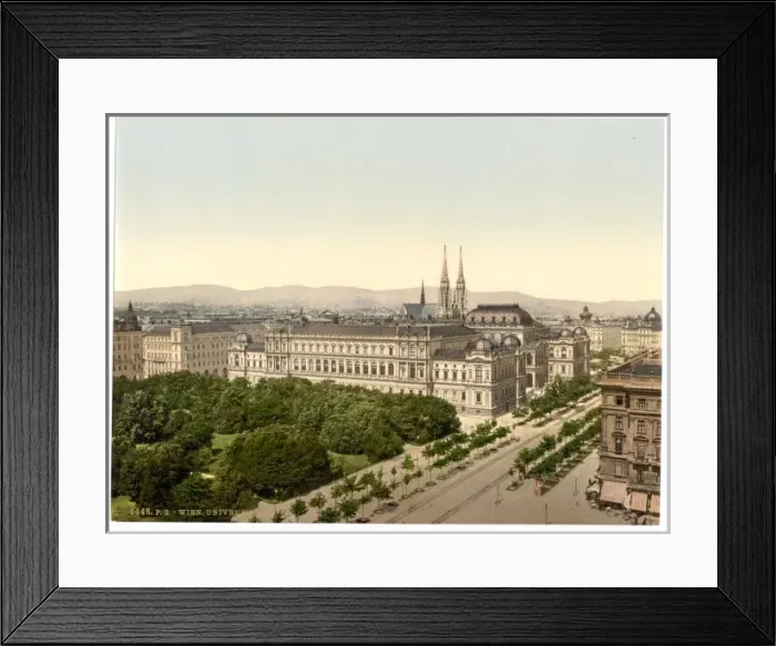 Framed Print : The University, Vienna, Austro-Hungary Framed Print : The University, Vienna, Austro-Hungary