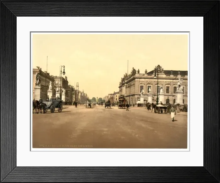 Framed Print : Unter den Linden from the Castle Bridge, Berlin, Germany