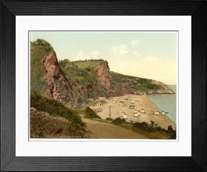 Framed Print : Babbacombe Beach, Torquay, England Framed Print : Babbacombe Beach, Torquay, England