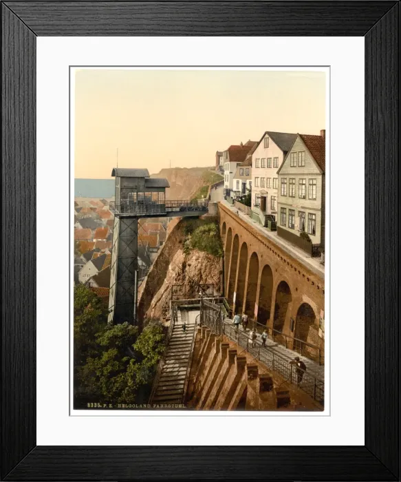Framed Print : The Lift, Helgoland, Germany Framed Print : The Lift, Helgoland, Germany