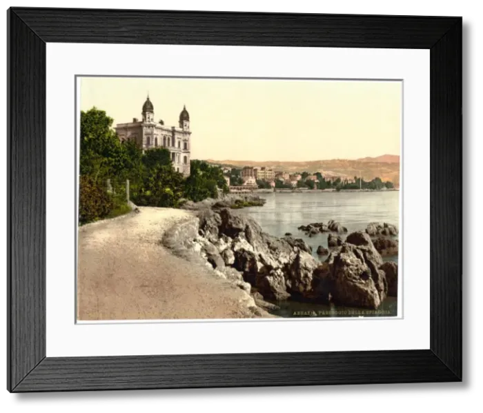 Framed Print : Abbazia, the Strand Promenade, Istria, Austro-Hungary Framed Print : Abbazia, the Strand Promenade, Istria, Austro-Hungary