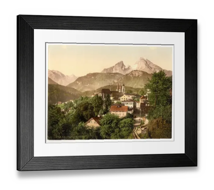 Framed Print : Berchtesgaden with Waltzmann, Upper Bavaria, Germany Framed Print : Berchtesgaden with Waltzmann, Upper Bavaria, Germany