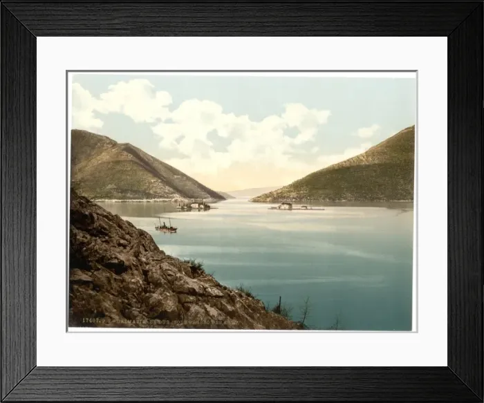 Framed Print : Perasto, Two Islands, Dalmatia, Austro-Hungary Framed Print : Perasto, Two Islands, Dalmatia, Austro-Hungary