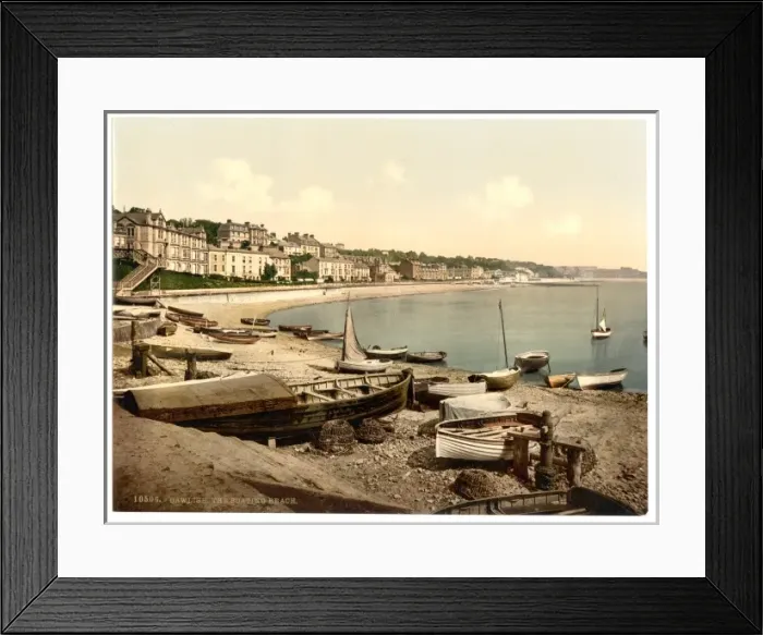 Framed Print : Boating beach, Dawlish, England Framed Print : Boating beach, Dawlish, England
