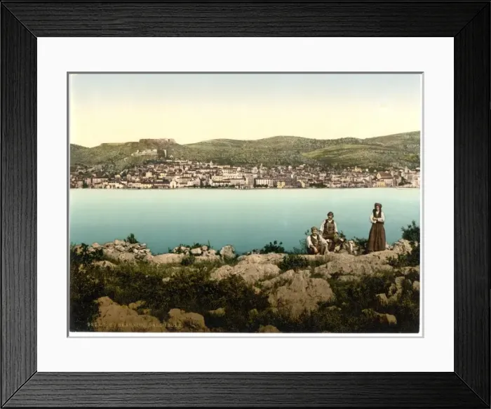 Framed Print : Sebenico, from the island, Dalmatia, Austro-Hungary Framed Print : Sebenico, from the island, Dalmatia, Austro-Hungary