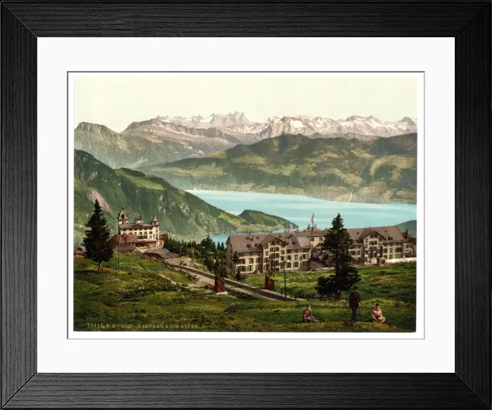Framed Print : Kaltbad and the Alps, Rigi, Switzerland Framed Print : Kaltbad and the Alps, Rigi, Switzerland