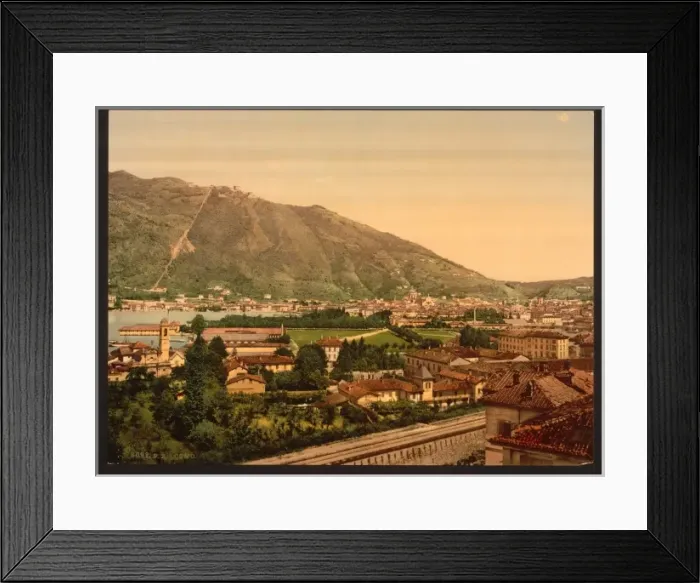 Framed Print : Como, from the railway, Lake Como, Italy Framed Print : Como, from the railway, Lake Como, Italy
