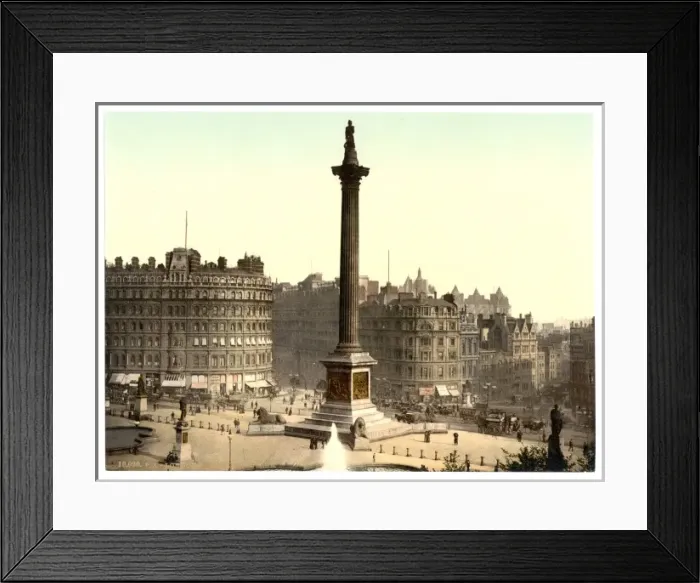 Framed Print : Trafalgar Square, from National Gallery, London, England Framed Print : Trafalgar Square, from National Gallery, London, England