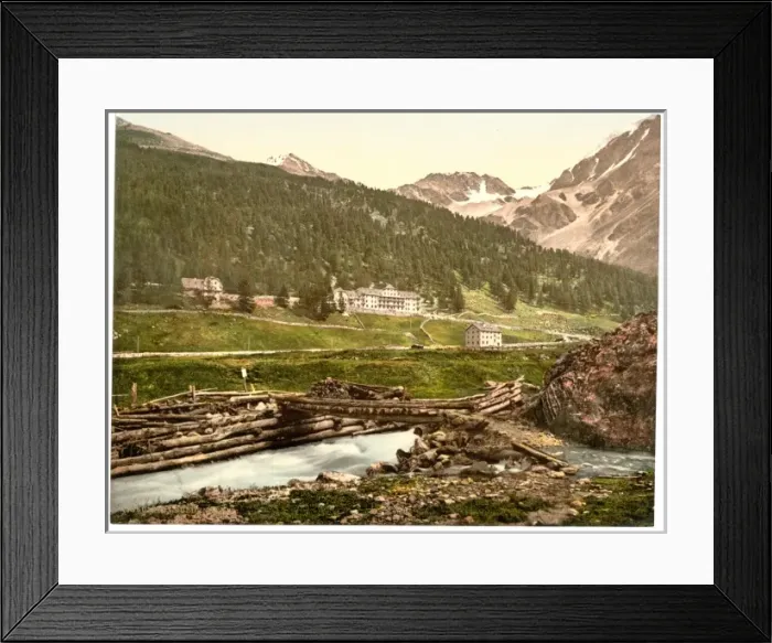 Framed Print : Sulden Hotel, Sulden, Tyrol, Austro-Hungary Framed Print : Sulden Hotel, Sulden, Tyrol, Austro-Hungary