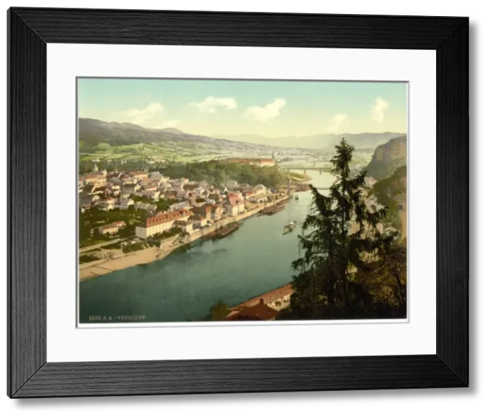 Framed Print : Tetschen, Bohemian Switzerland, Bohemia, Austro-Hungary Framed Print : Tetschen, Bohemian Switzerland, Bohemia, Austro-Hungary