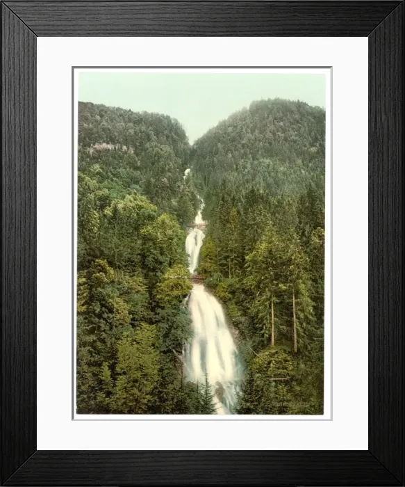 Framed Print : Giessbach Cascade, Bernese Oberland, Switzerland Framed Print : Giessbach Cascade, Bernese Oberland, Switzerland