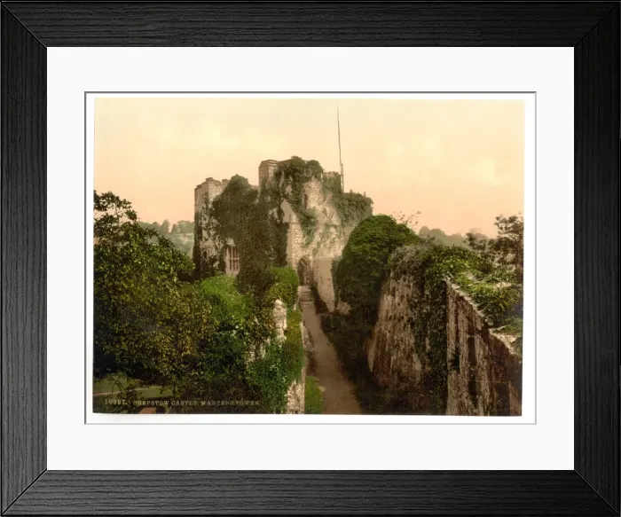 Framed Print : Castle, Martens Tower, Chepstow, England Framed Print : Castle, Martens Tower, Chepstow, England