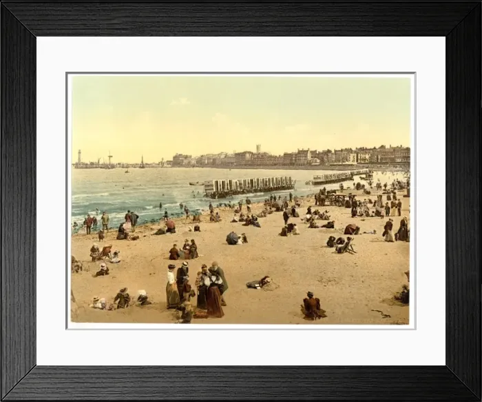 Framed Print : The harbor, I. Margate, England Framed Print : The harbor, I. Margate, England