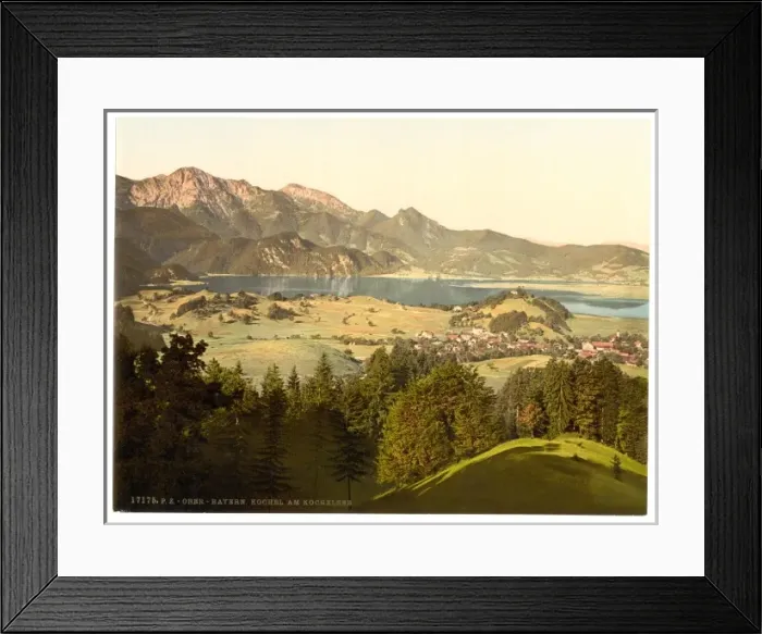 Framed Print : Kochel on Kochelsee, Upper Bavaria, Germany Framed Print : Kochel on Kochelsee, Upper Bavaria, Germany