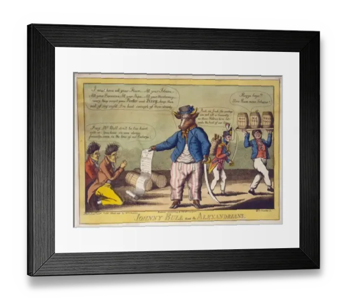 Framed Print : Johnny Bull and the Alexandrians Framed Print : Johnny Bull and the Alexandrians