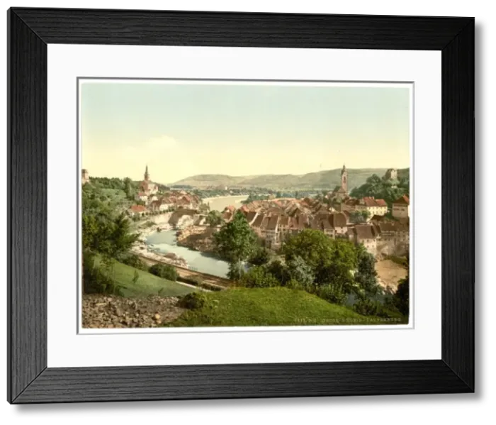 Framed Print : Gross and Klein Laufenburg, Aargau, Switzerland Framed Print : Gross and Klein Laufenburg, Aargau, Switzerland