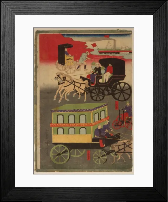 Framed Print : Vehicular traffic in Tokyo Framed Print : Vehicular traffic in Tokyo