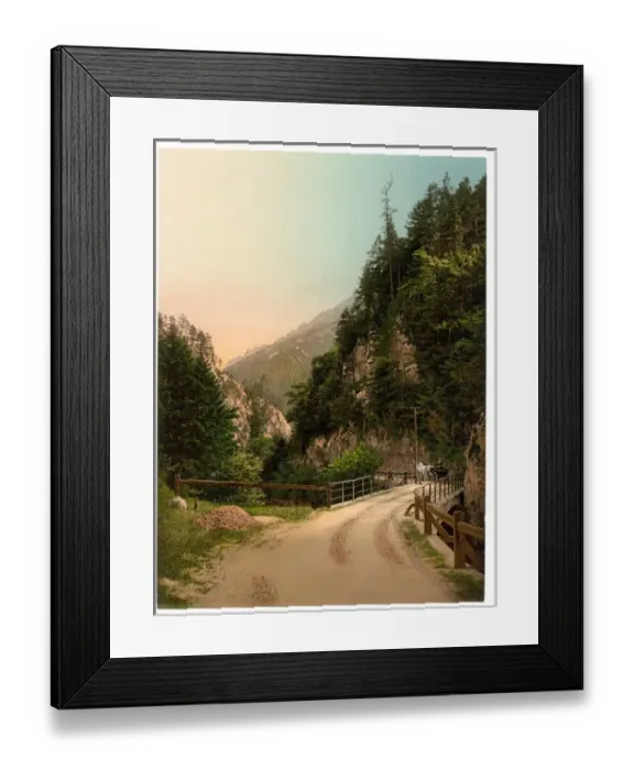 Framed Print : Hoellenthal (i. e. Hollental), Holzsteg, Lower Austria, Aust Framed Print : Hoellenthal (i. e. Hollental), Holzsteg, Lower Austria, Aust